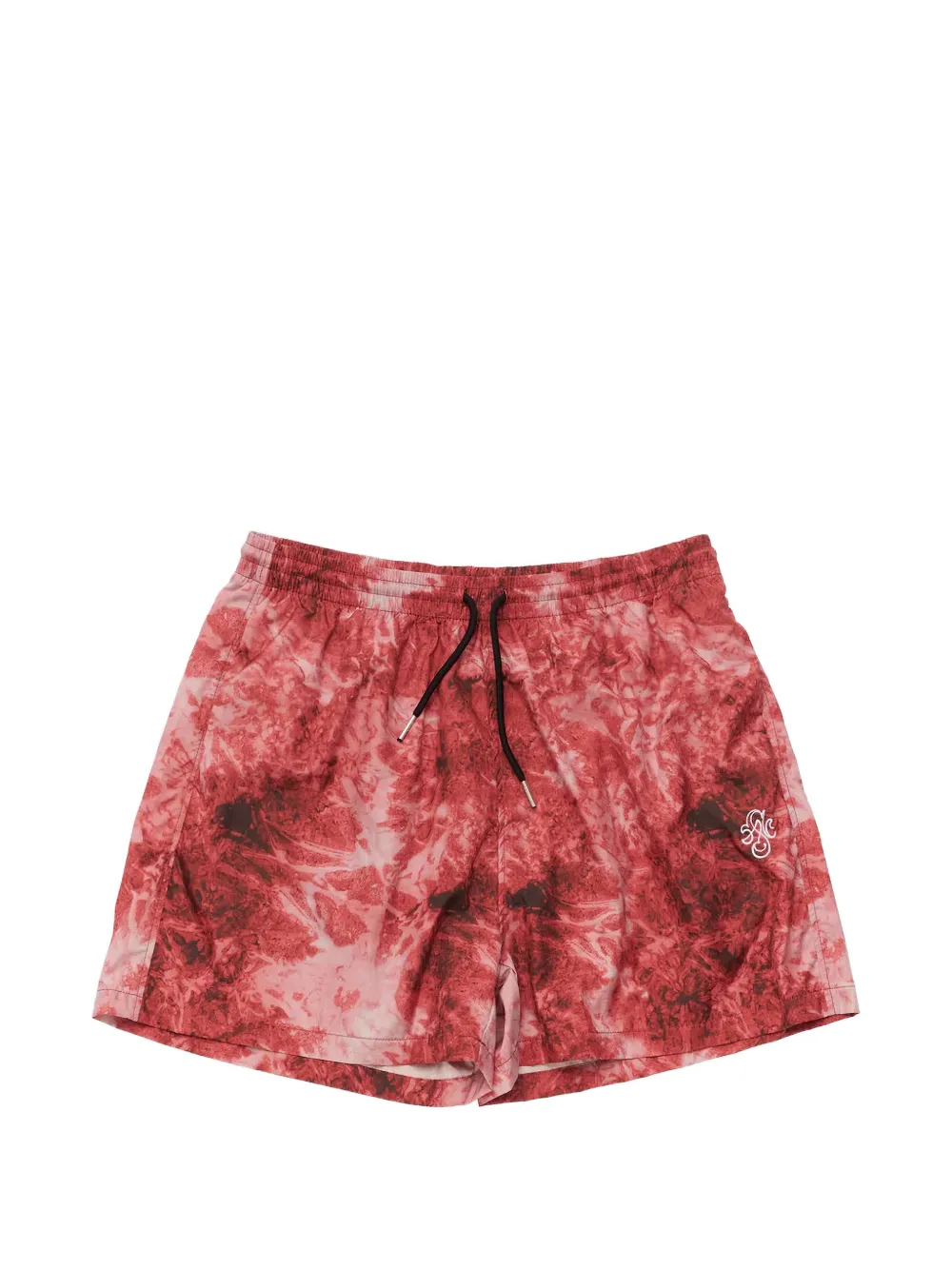 Stockholm Surfboard Club printed swim shorts - Rosso