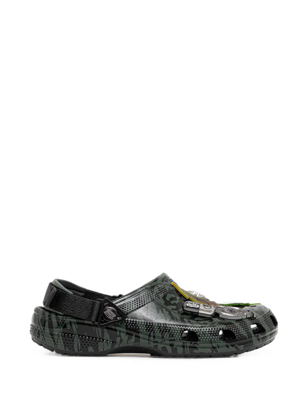 Crocs X Aries Arise Classic Camo-print Jibbitz™-embellished Clogs In Green
