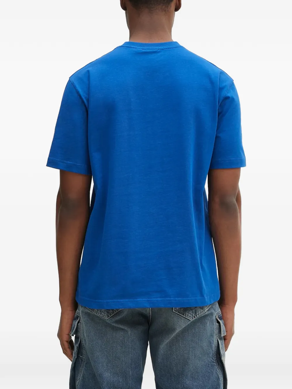 Daily Paper Orbit Emb logo-embroidered T-shirt Blauw