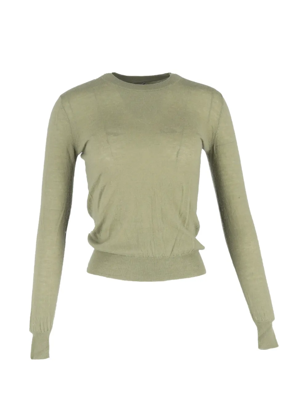 Pre-owned Joseph Crew-neck Wool Sweater In Green
