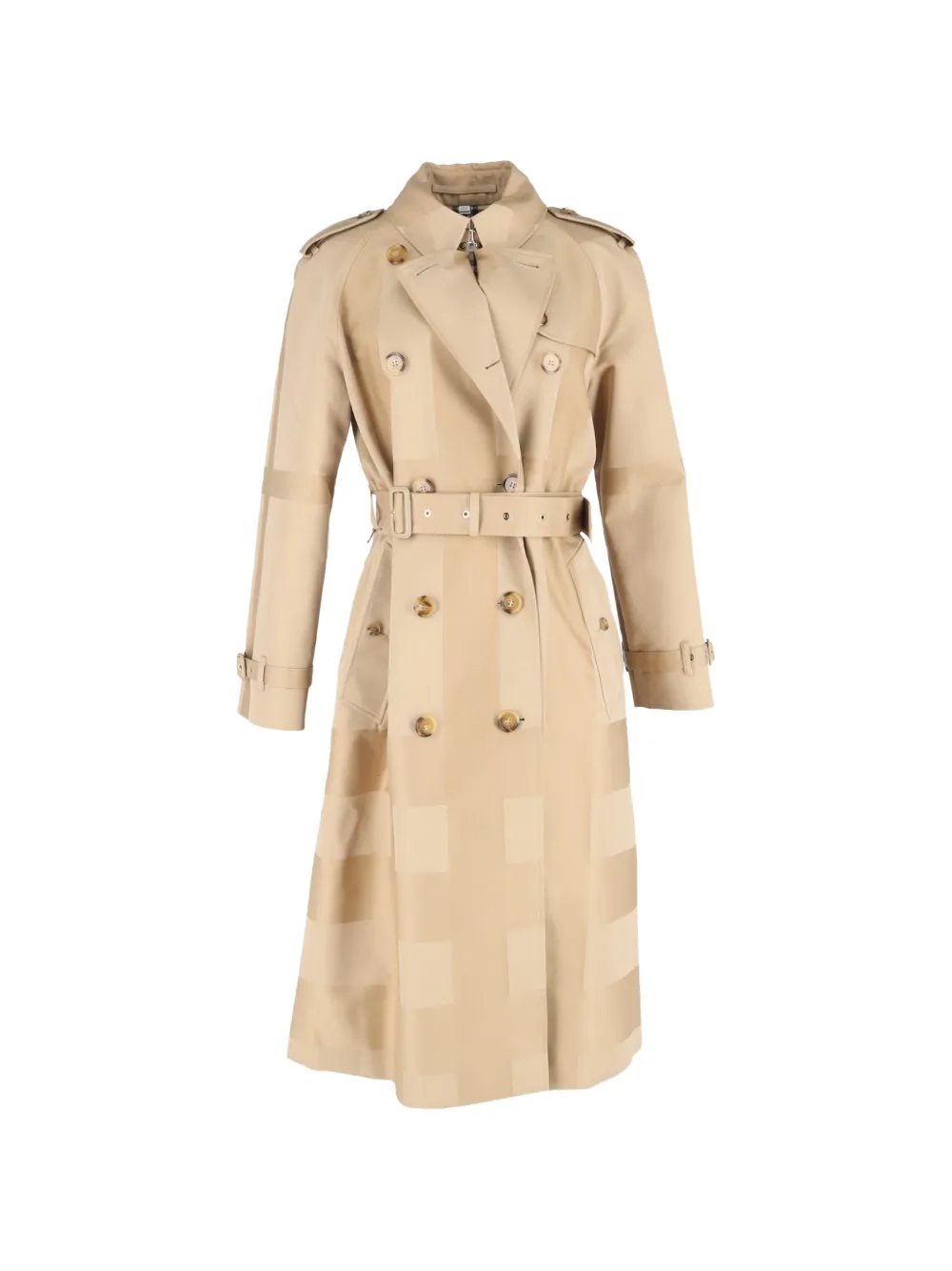 Burberry Pre-Owned Waterloo checked trench coat - Toni neutri