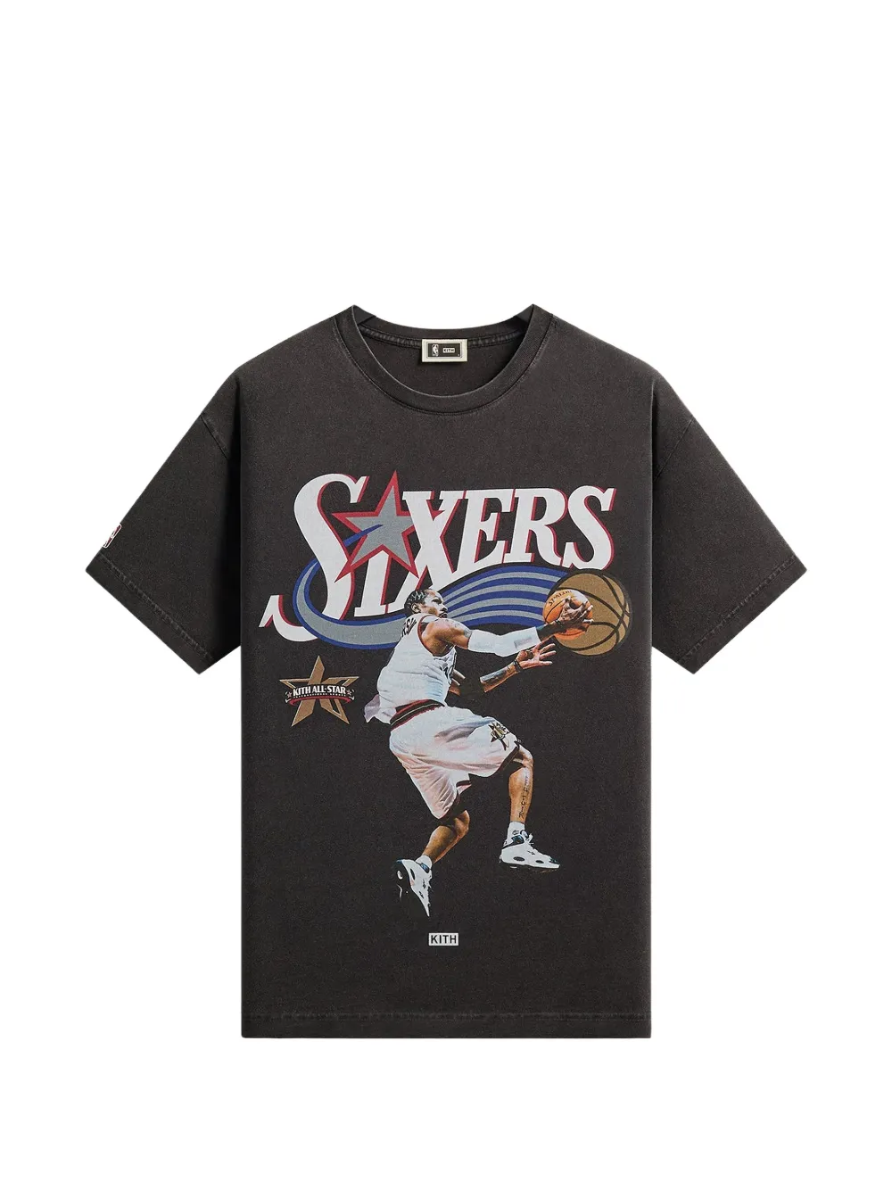KITH x NBA Philadelphia 76ers Allen Iverson T-shirt - Nero