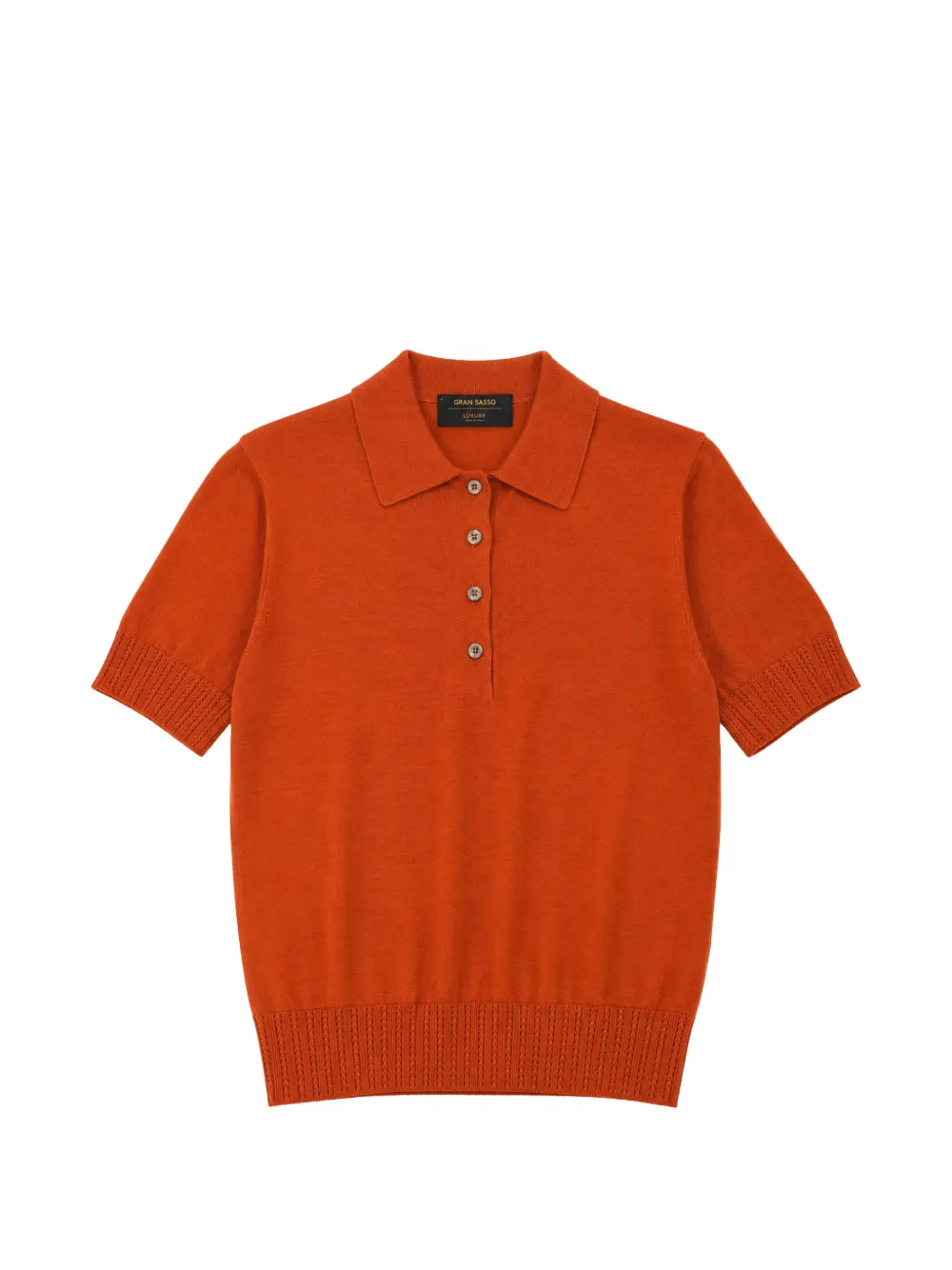 Gran Sasso short-sleeve polo shirt - Arancione