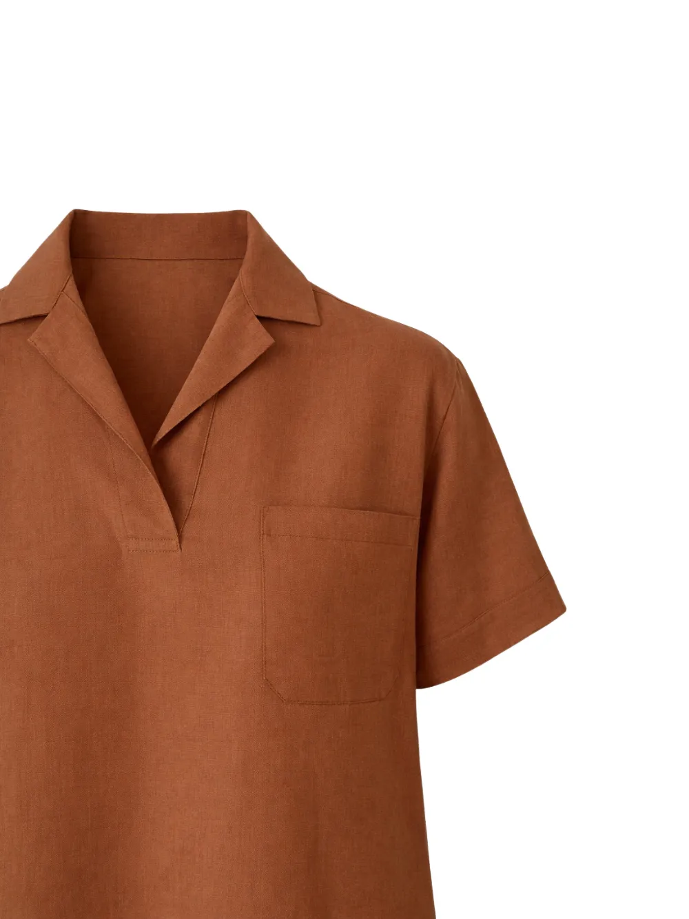 Gran Sasso T-shirt met kraag Bruin