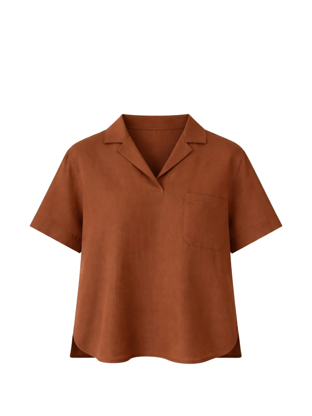 Gran Sasso T-shirt met kraag Bruin