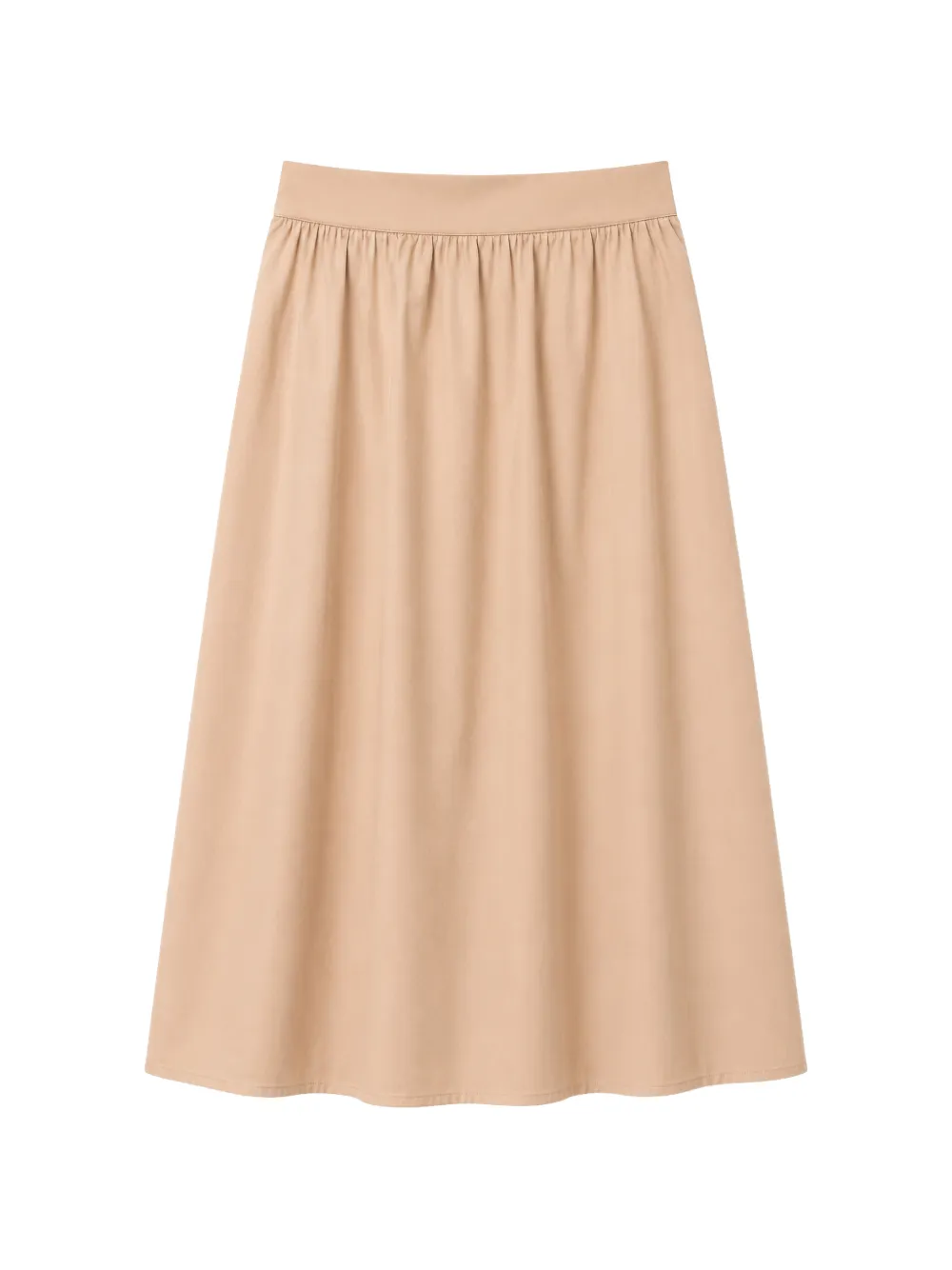 Gran Sasso gathered A-line skirt - Nude