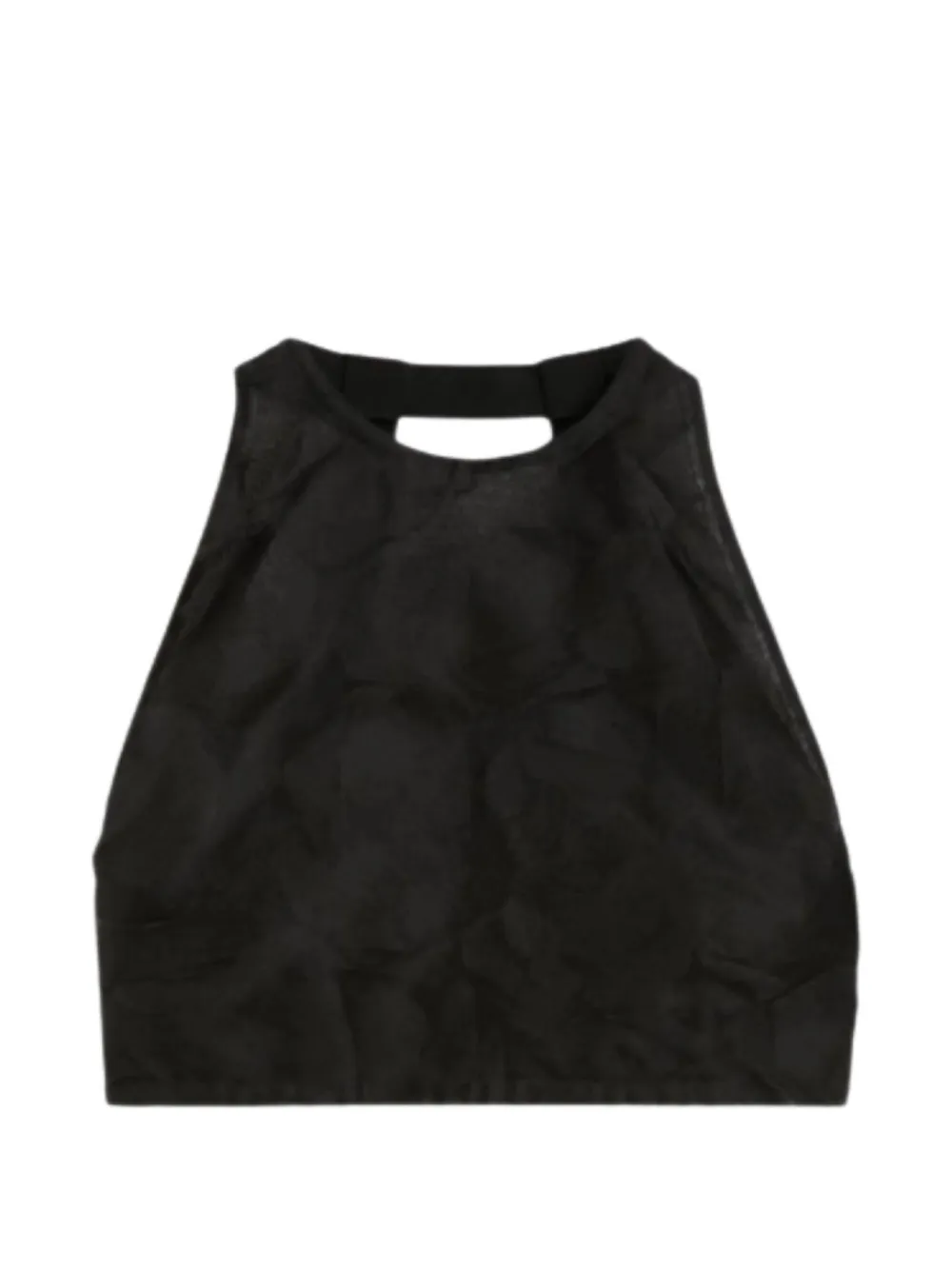 Max Mara Mxsfumetto cut-out crop top - Nero