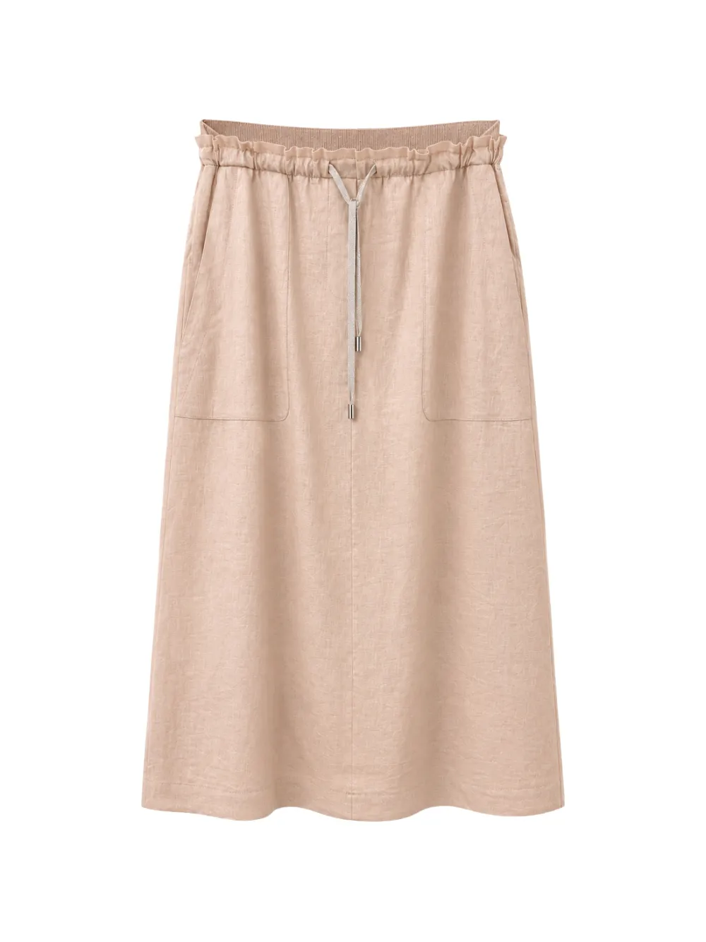 Gran Sasso drawstring elasticated-waist skirt - Nude