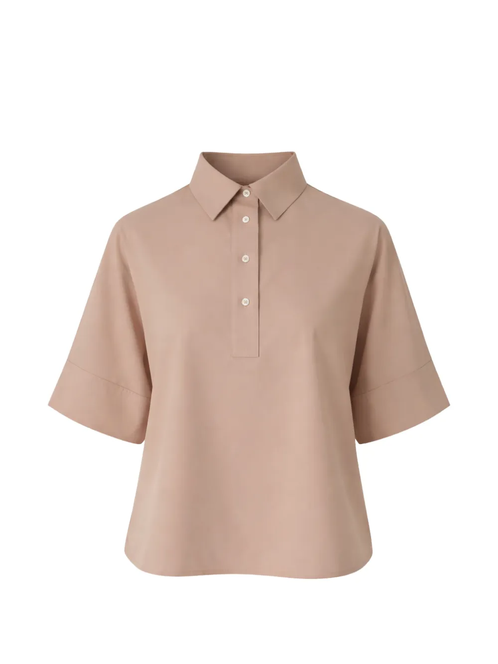 Gran Sasso short-sleeve buttoned shirt - Rosa