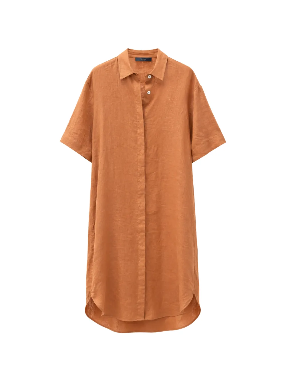 Gran Sasso short-sleeve mini shirt dress Oranje
