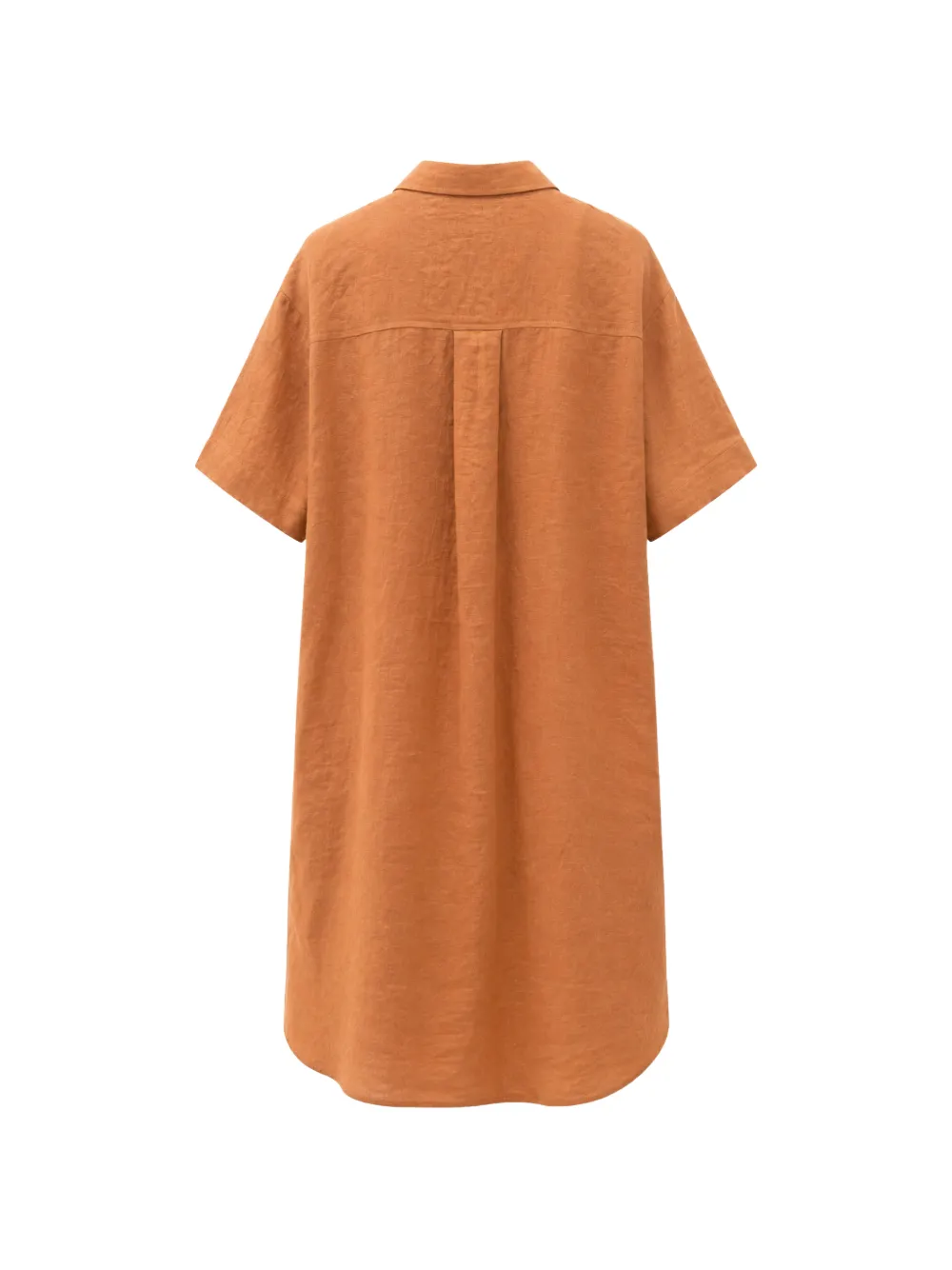Gran Sasso short-sleeve mini shirt dress Oranje
