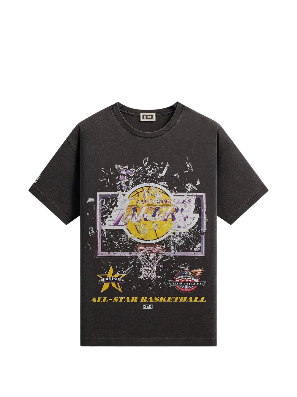 KITH x NBA Los Angeles Lakers Shattered Backboard T-shirt - Nero