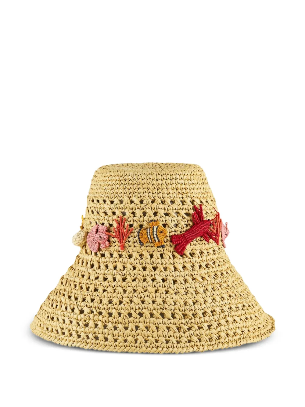 Aquazzura Marea crochet maxi bucket hat - Toni neutri