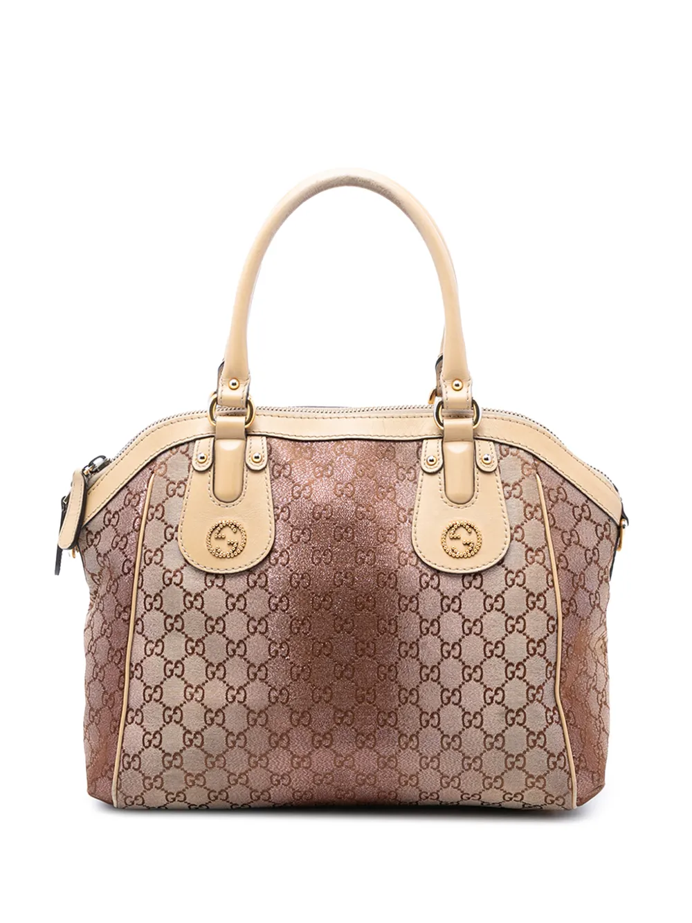 Gucci Pre-Owned 2016-2025 Medium GG Lurex Scarlett satchel - Marrone