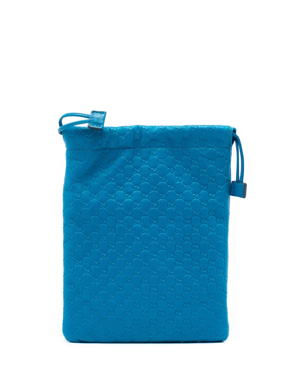 Gucci Pre-Owned 2000-2015 Microguccissima Drawstring pouch - Blu