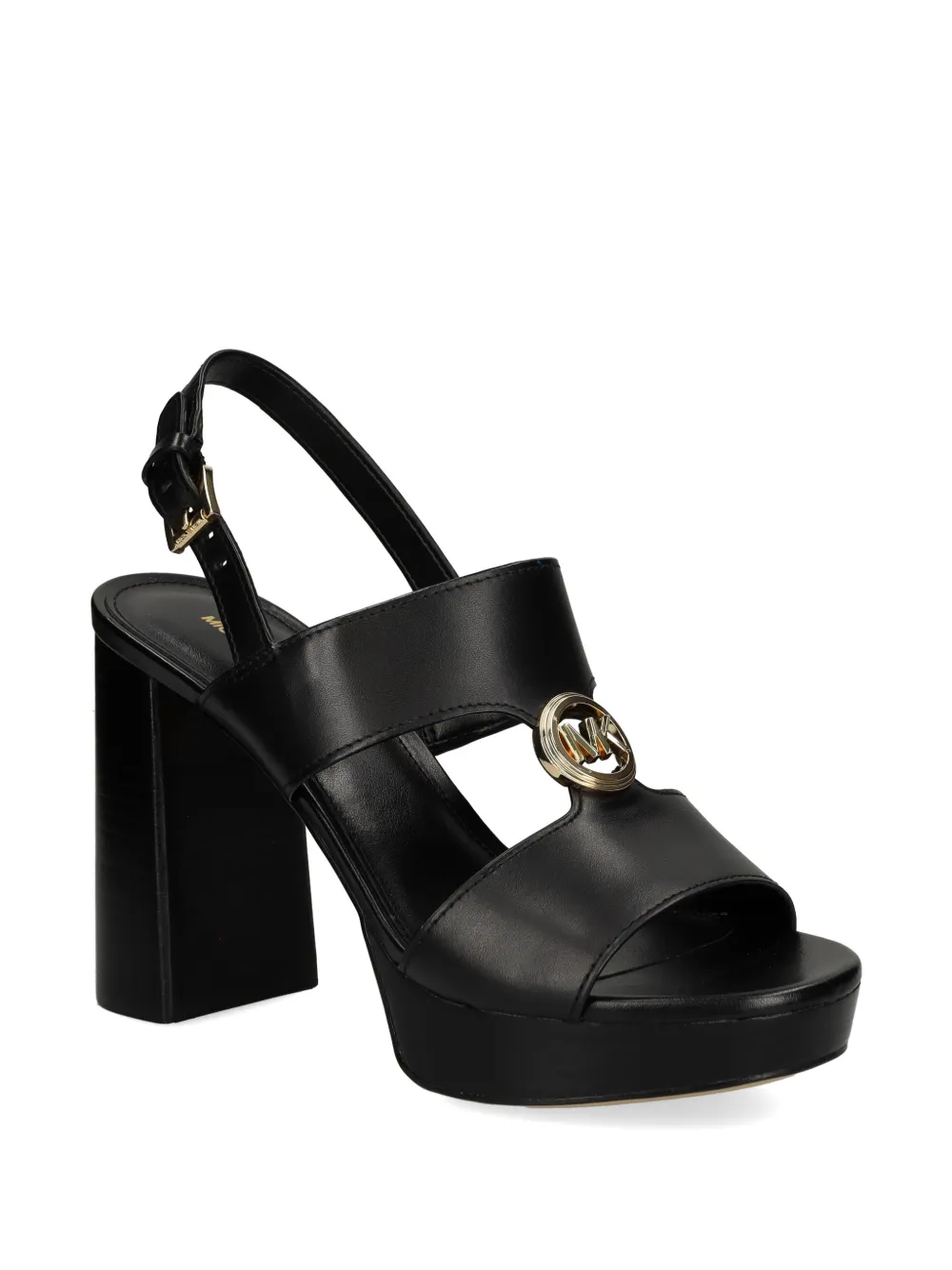 Michael Kors Erin sandalen met gesp en logo Zwart