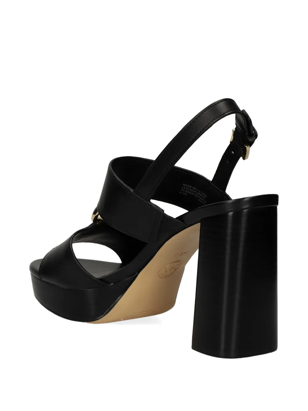 Michael Kors Erin sandalen met gesp en logo Zwart