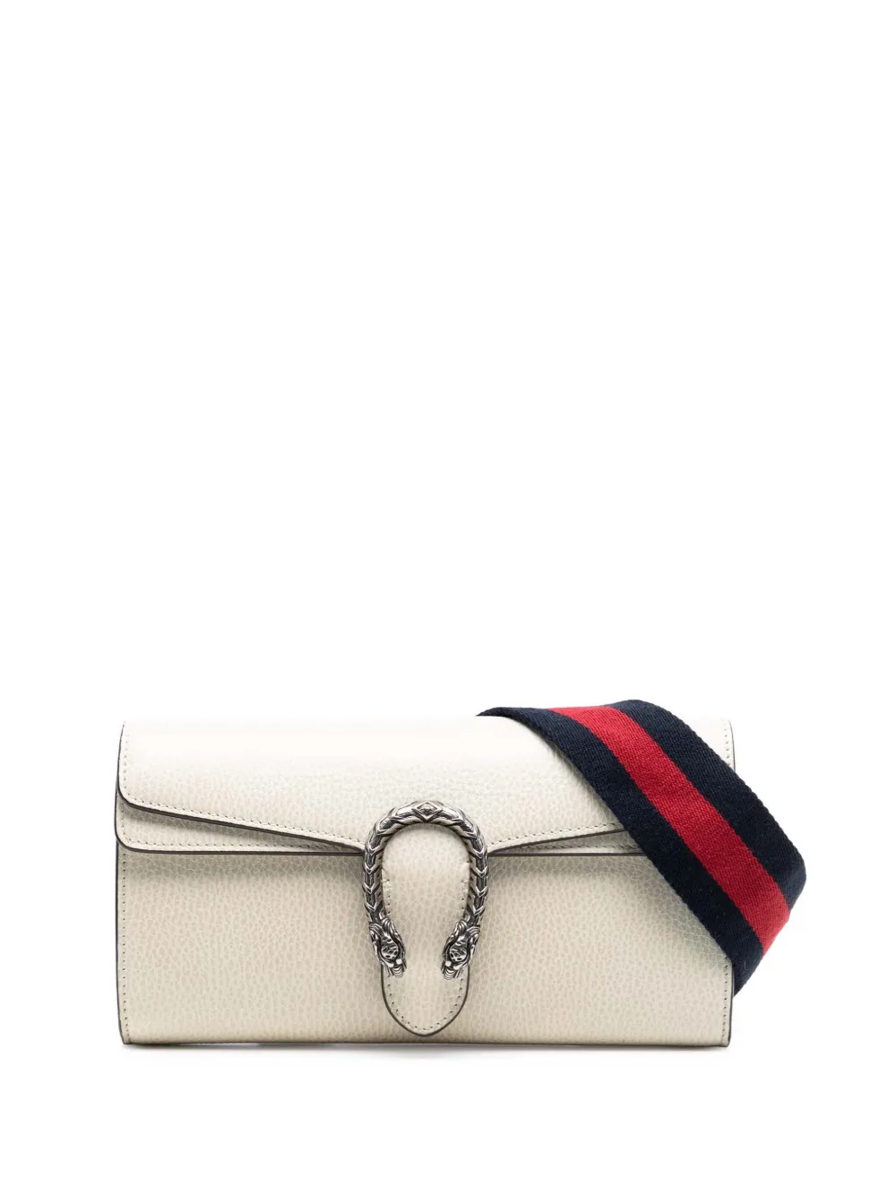 Gucci Pre-Owned 2000-2015 Small Leather Dionysus Web Crossbody satchel - Bianco