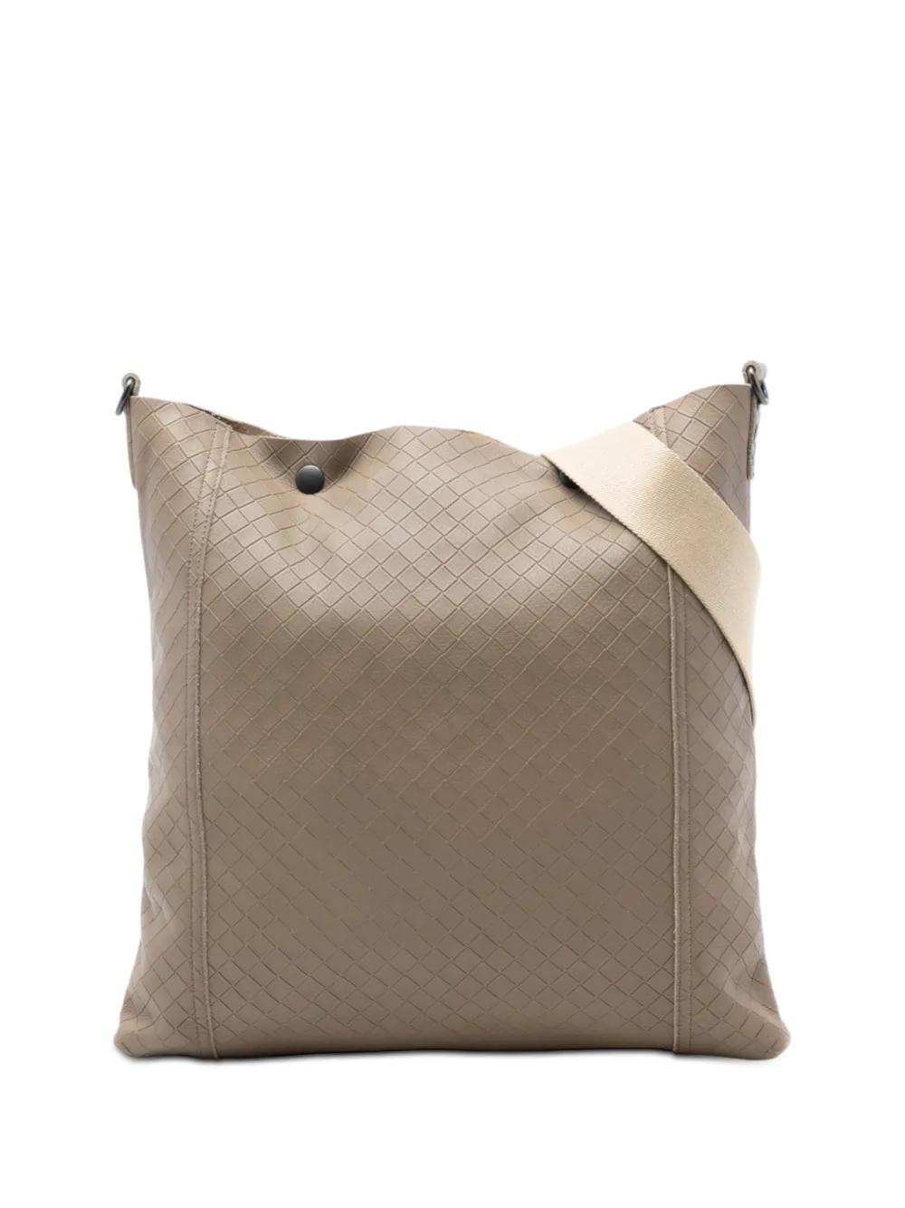 Bottega Veneta Pre-Owned 2012-2026 Leather Intrecciomirage crossbody bag - Marrone