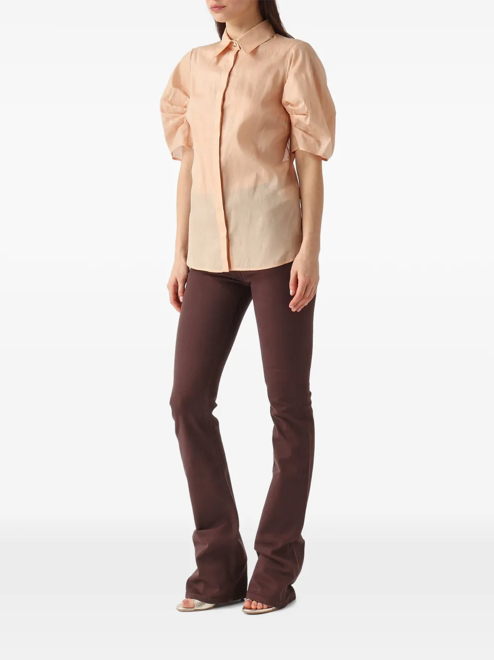  Elisabetta Franchi Open-back Shirt - Neutrals 