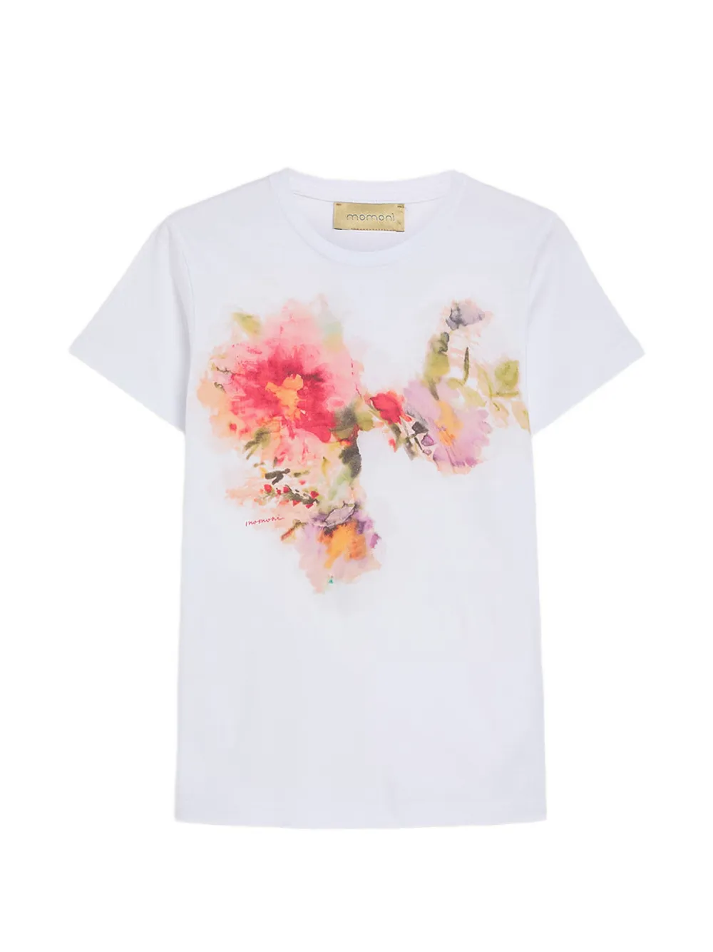 MOMONÌ Querencia T-shirt met bloemenprint Wit