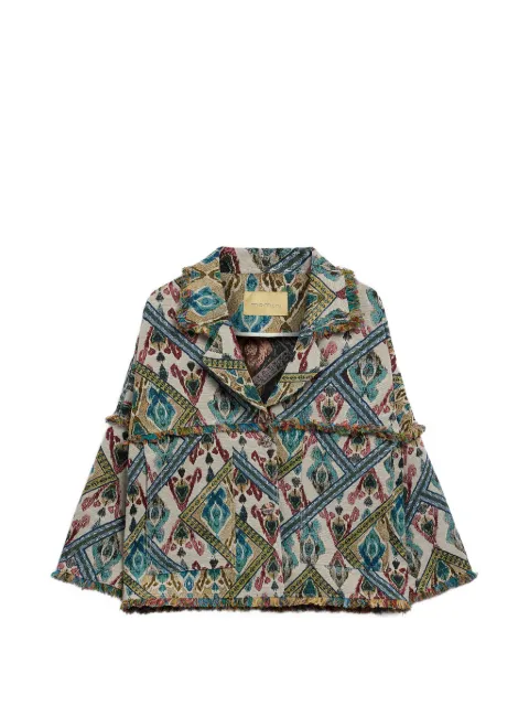 Momoni Cantadora fringed woven jacket