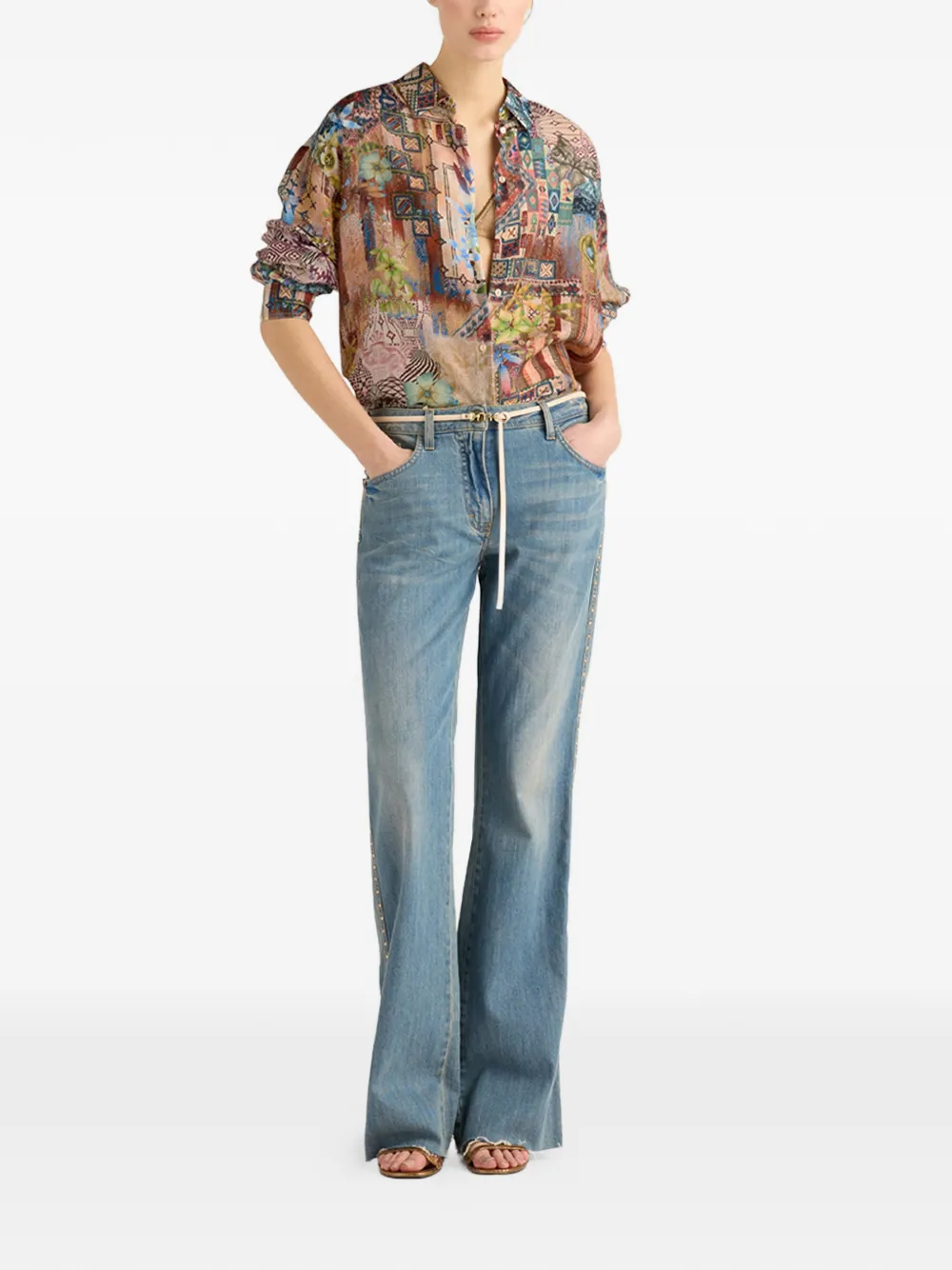  Momoni Colinas Printed Shirt - Neutrals 