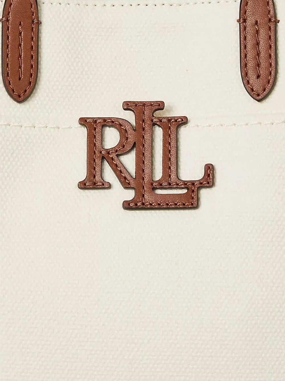 Lauren Ralph Lauren Kleine Cameryn shopper met logodetail Beige