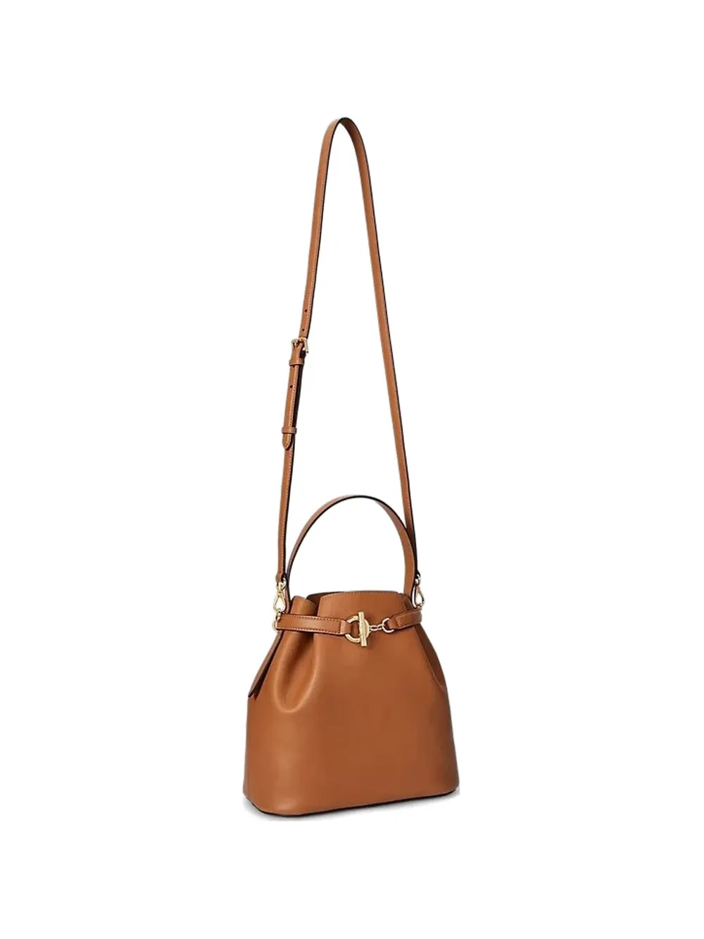 Lauren Ralph Lauren medium Blaike gold-tone-hardware bucket bag - Toni neutri