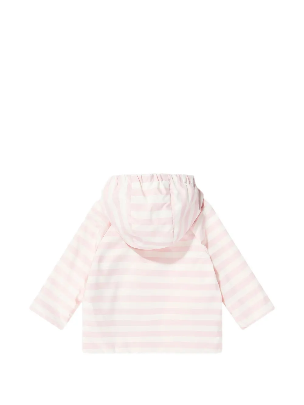  Moncler Enfant Striped Hooded Jacket - Pink 