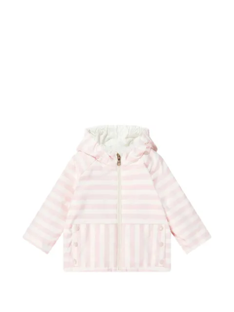 Moncler Enfant veste rayée à capuche
