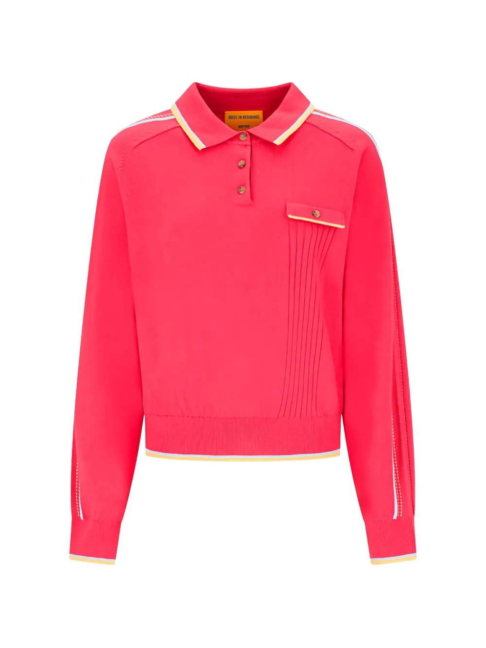 Guest In Residence chest pocket polo - Rosa