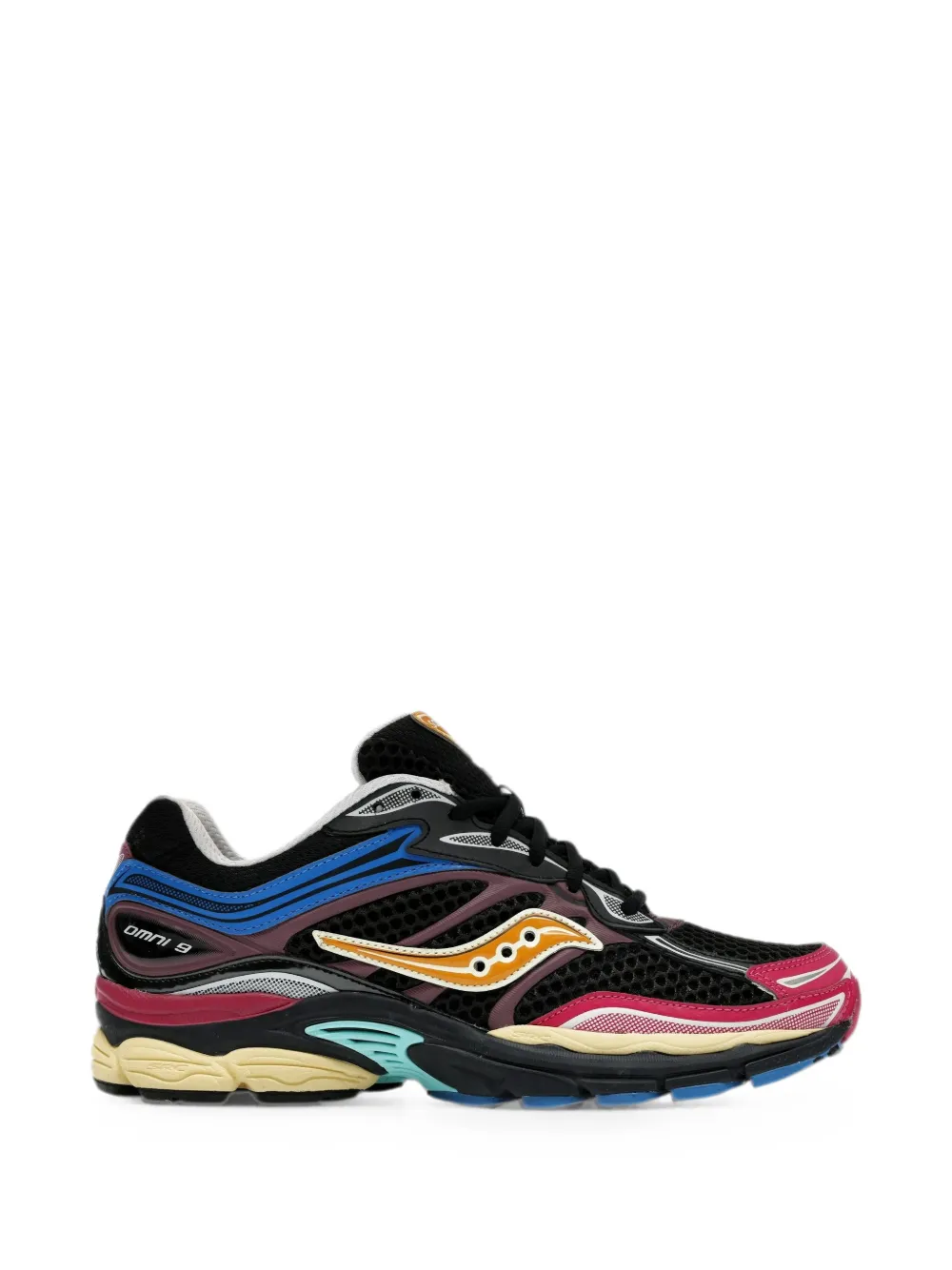 Saucony ProGrid Omni 9 multi panels sneakers Zwart
