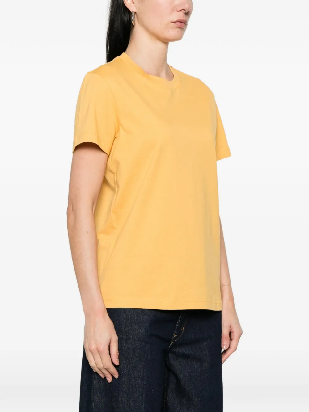 Moncler T-shirt met ronde hals Geel