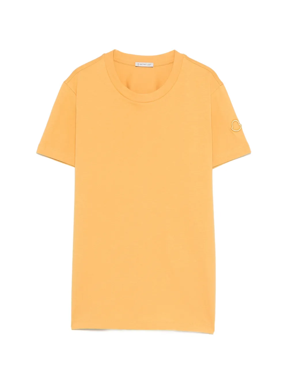 Moncler T-shirt met ronde hals Geel