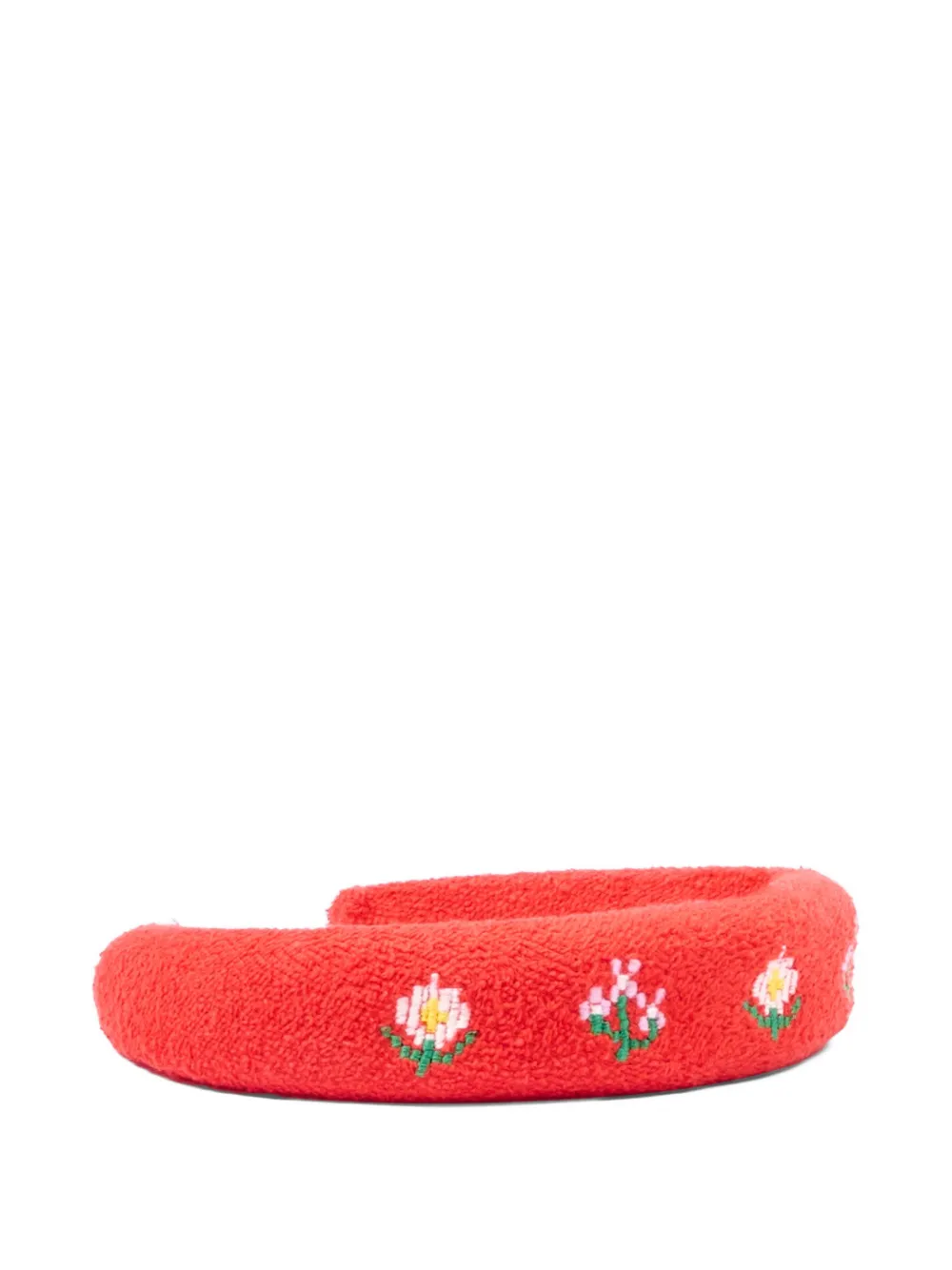  Bobo Choses Pixel Daisies Terry-cloth Headband - Red 