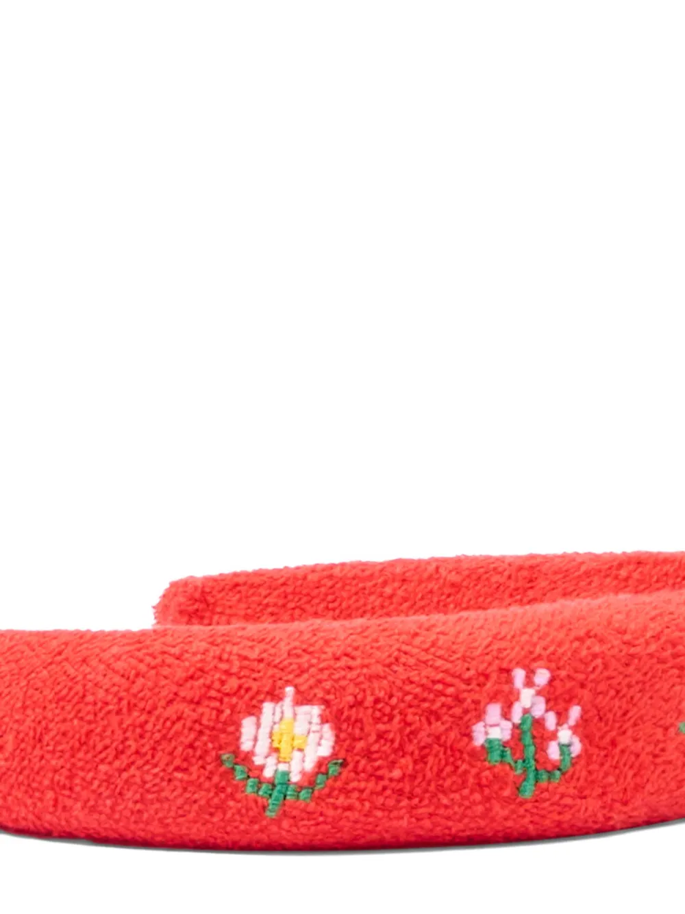 Bobo Choses Pixel Daisies Terry-cloth Headband - Red 