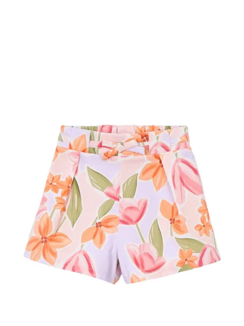Mayoral floral-print belt shorts