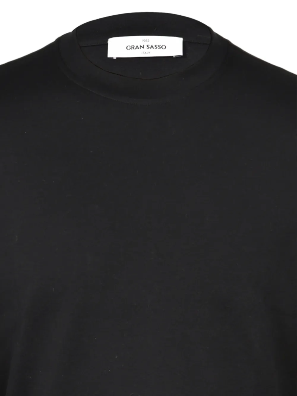 Gran Sasso T-shirt met ronde hals Zwart