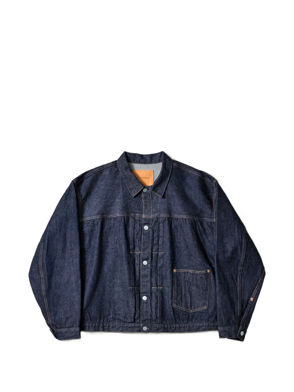 Kaptain Sunshine Denim Tracker 1P buttoned cotton jacket - Blau