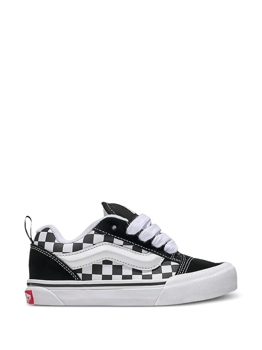 Vans Kids Knu Skool Checkerboard sneakers Zwart