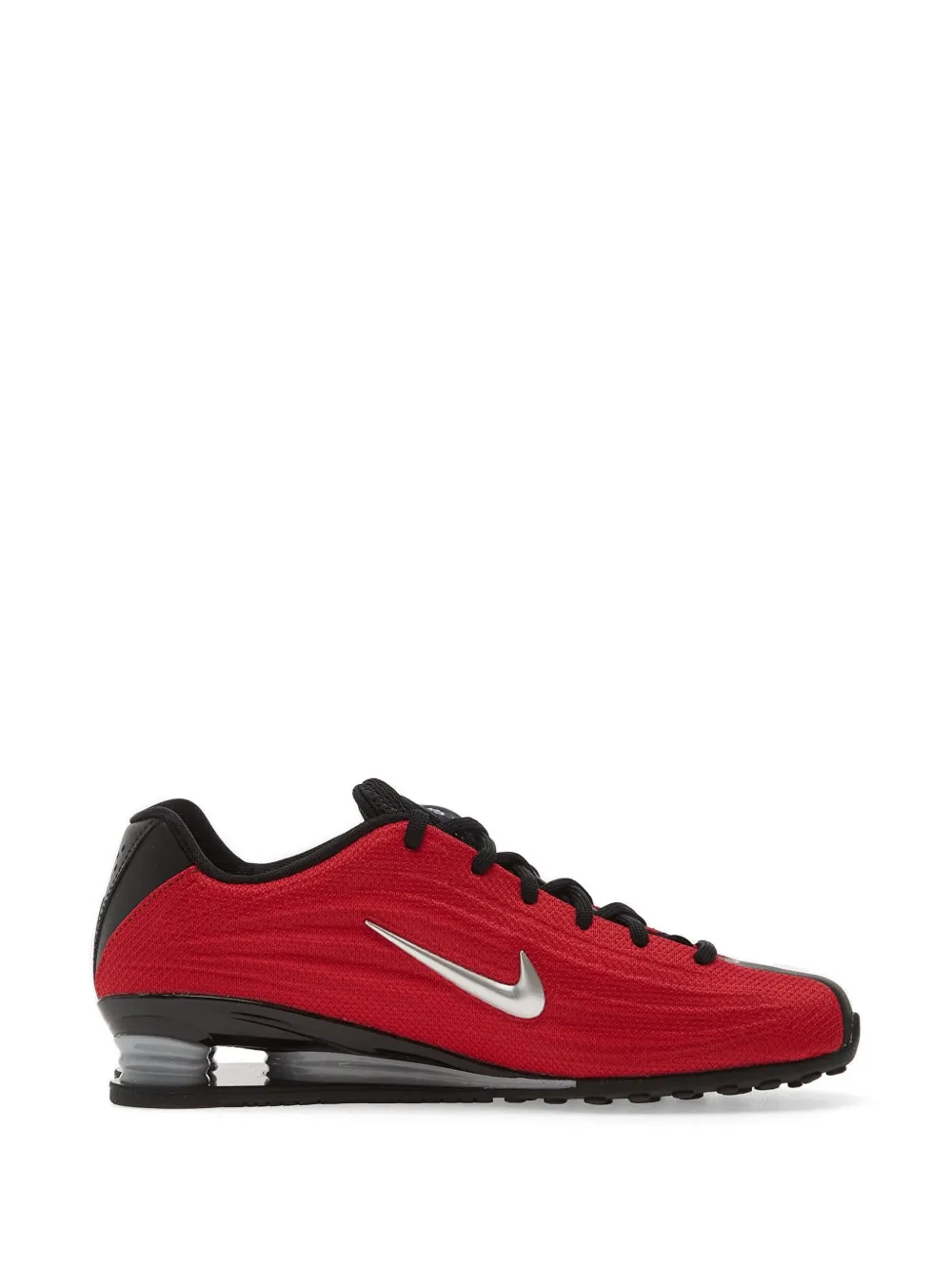 Nike metallic swoosh shox sneakers Rood