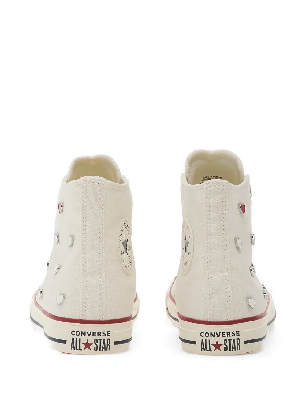 Converse High-top sneakers met hart Beige