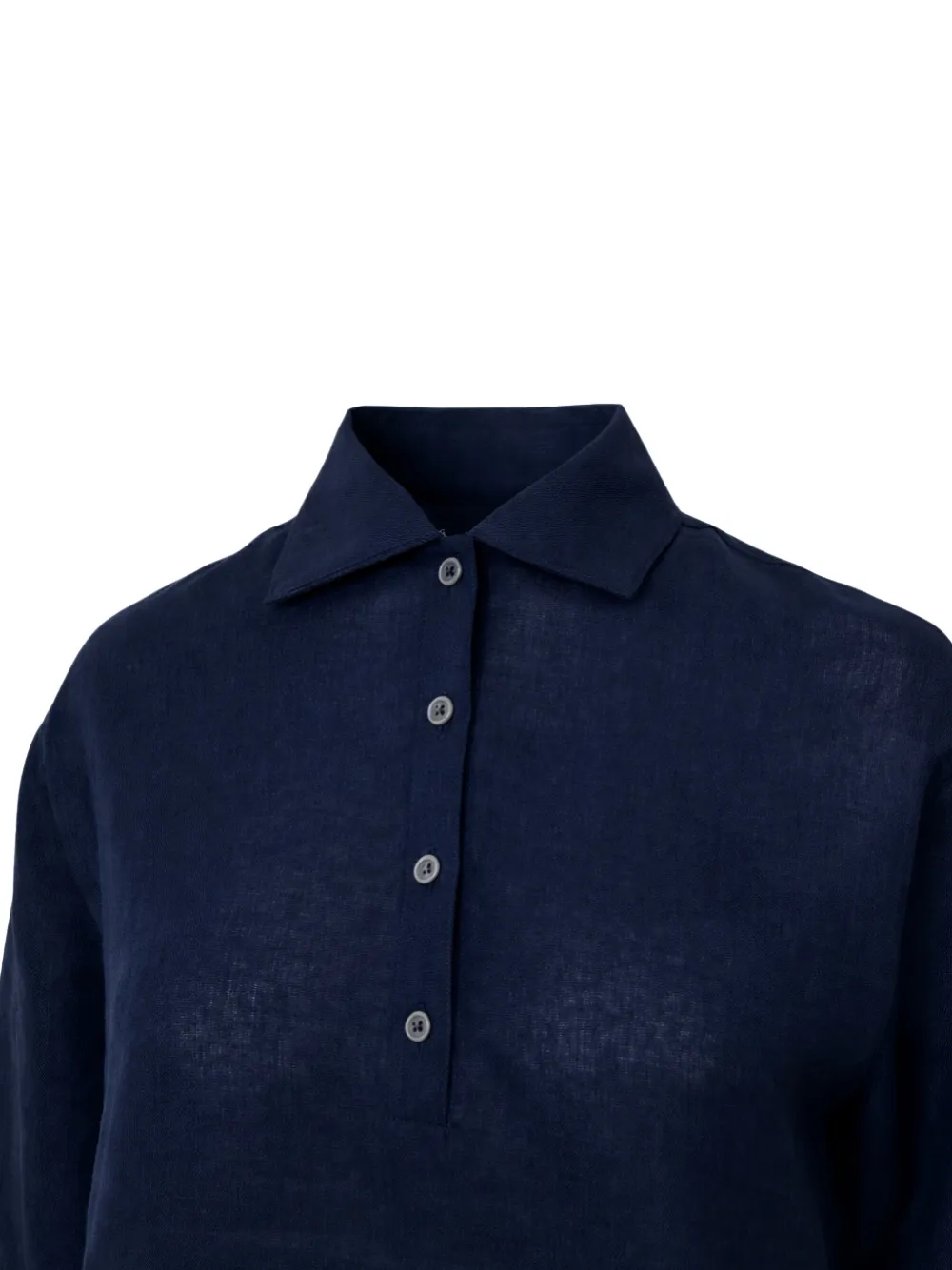 Gran Sasso Shirt met kraag Blauw