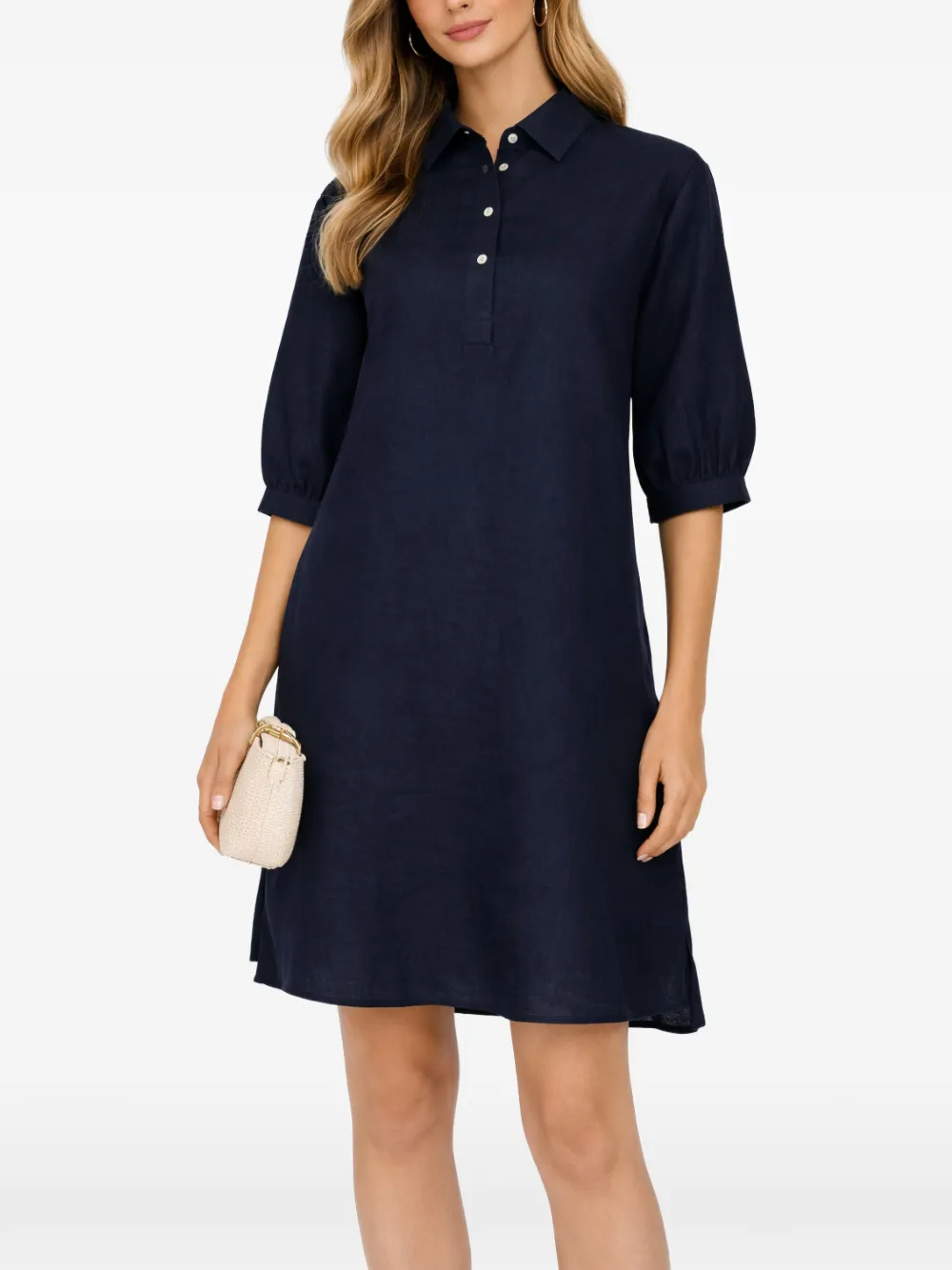  Gran Sasso Collared Shirt - Blue 