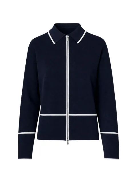 Gran Sasso piped zip jacket