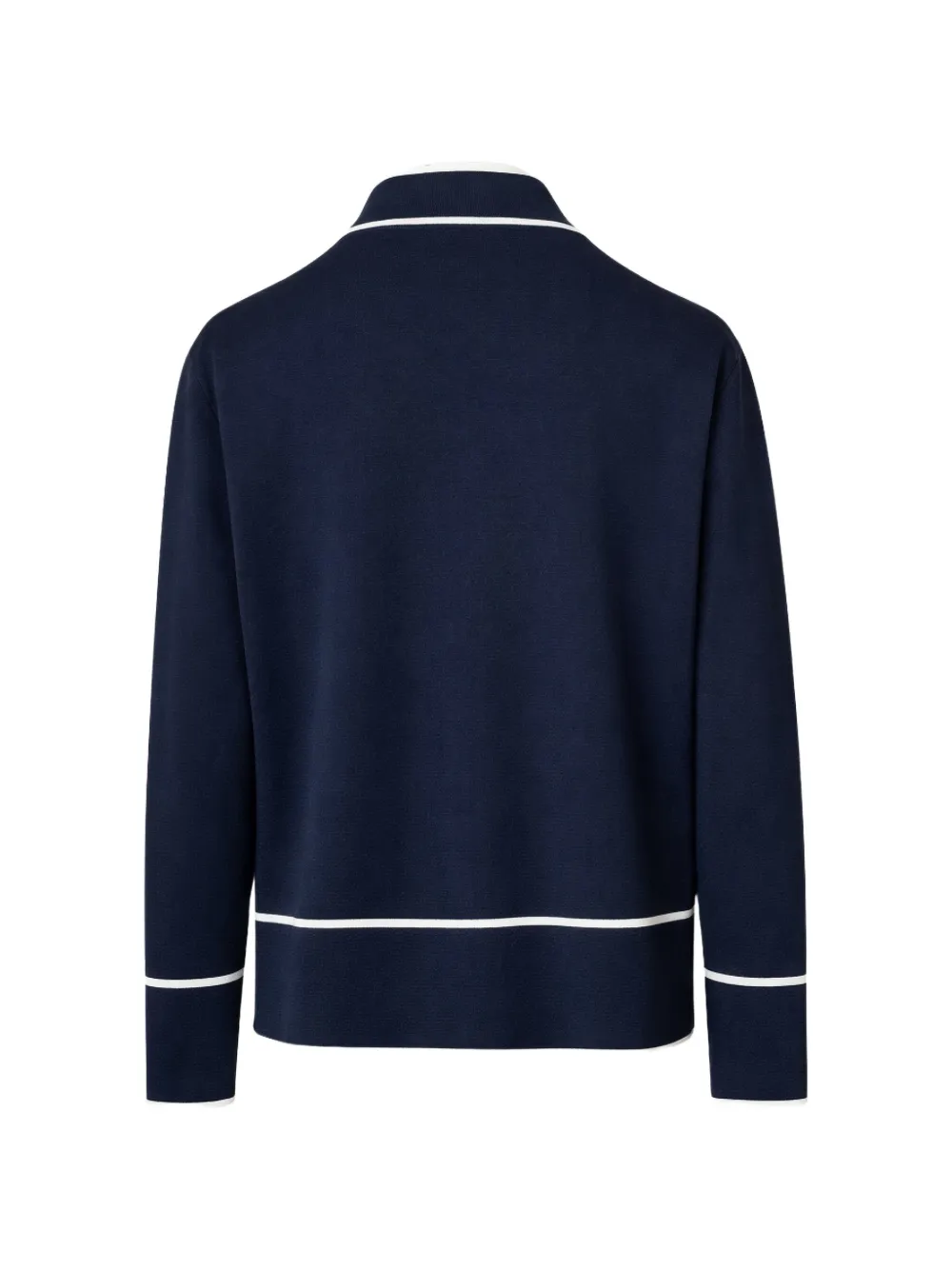  Gran Sasso Piped Zip Jacket - Blue 