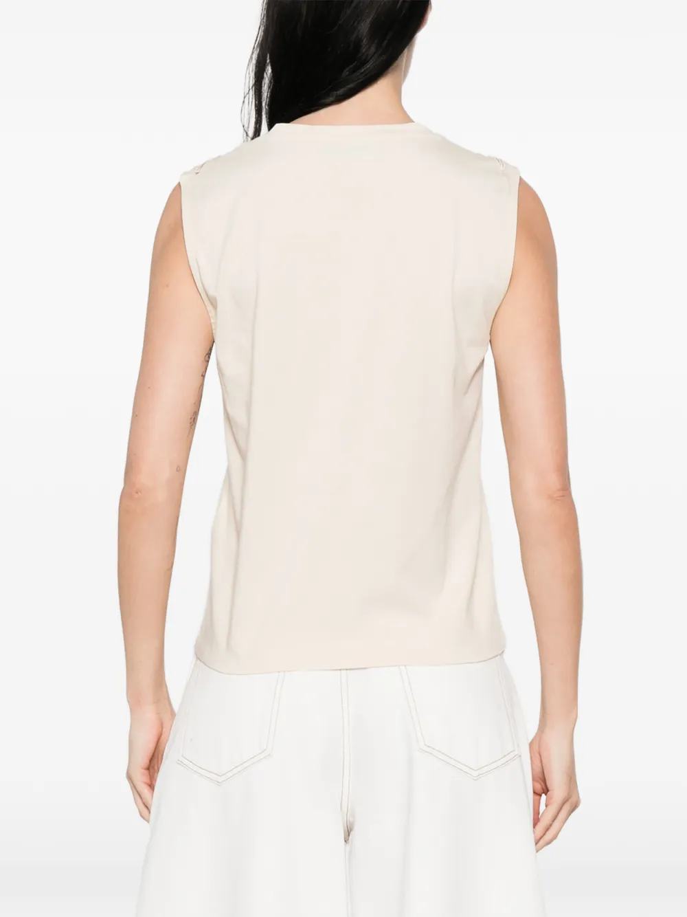 V-Neck Embroidered Tank Top