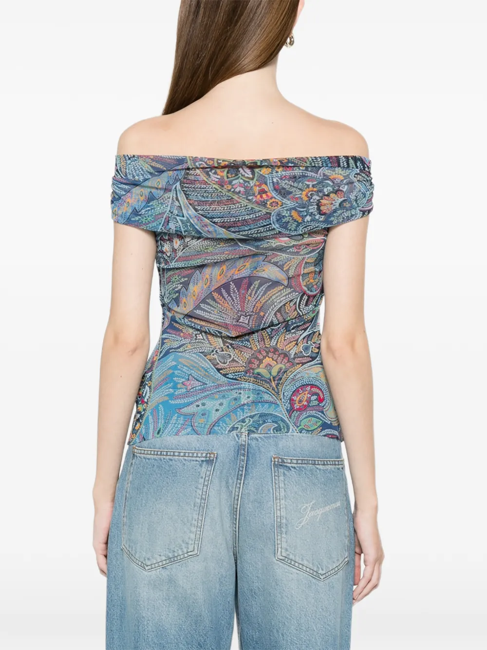 ETRO Top met patroon Blauw