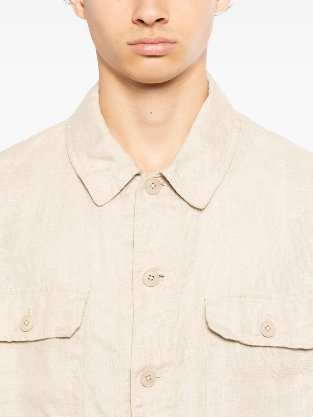 Kaptain Sunshine Flap Pockets Jacket | Neutrals | FARFETCH JO